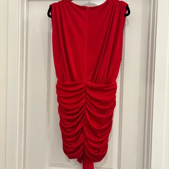 House of CB Aliza Plunge Draped Mini Dress - Picture 7 of 11